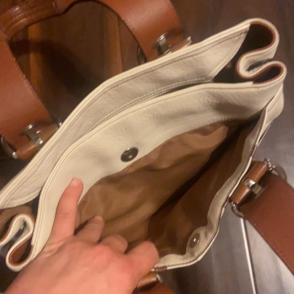 Coach cream & brown purse wallet set - Picture 8 of 16